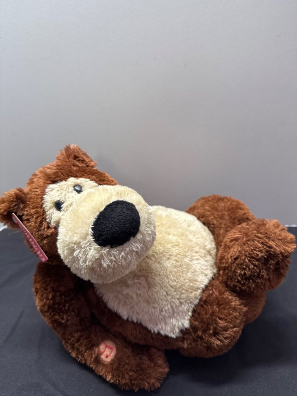 Gund 2006 Goober Singing Bear Plush Press My Paw Musical "Dont Worry Be Happy"